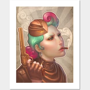 STEAMBERRY - Steampunk soldier Posters and Art